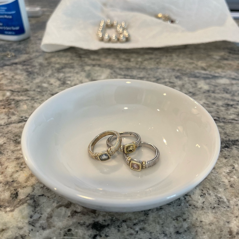 Judith Ripka stackable rings - Picture 3 of 3